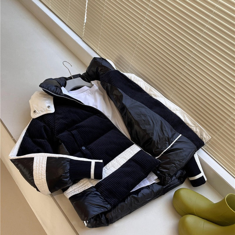Damen Urbaner Steppmantel mit hohem Kragen Drune