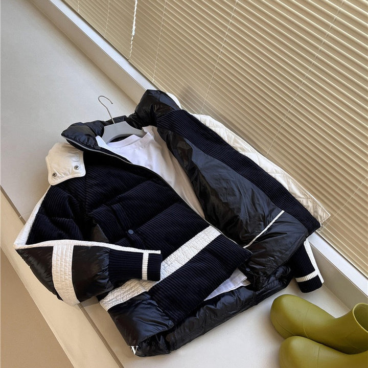 Damen Urbaner Steppmantel mit hohem Kragen Drune