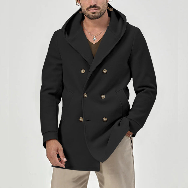 Herren stylische Woll-Mantel Drune