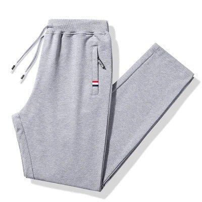 Herren Konische Thermo-Jogginghose mit Reißverschlusstaschen & Kordelbund Drune