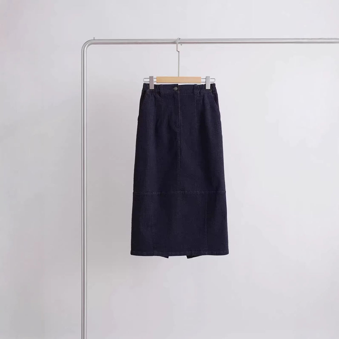 Damen Elegant geschnittener Midirock Drune