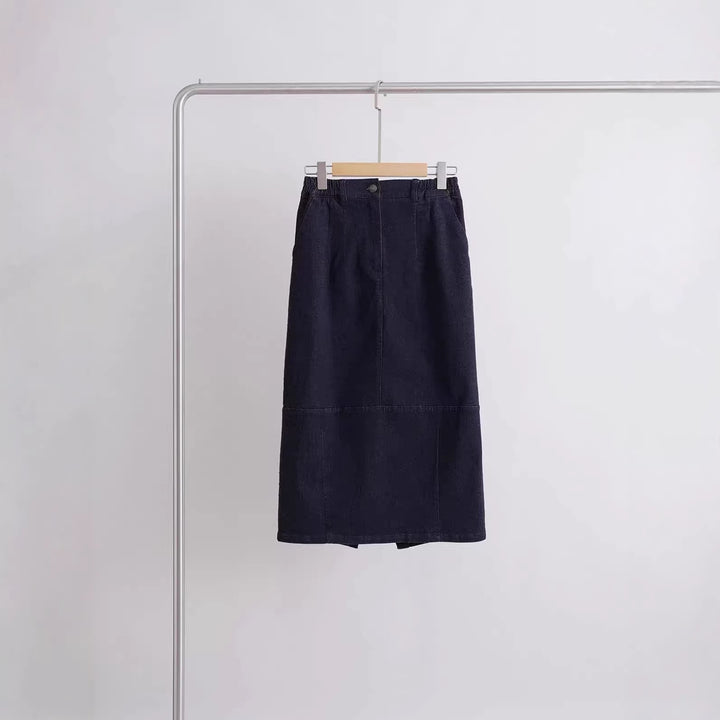 Damen Elegant geschnittener Midirock Drune