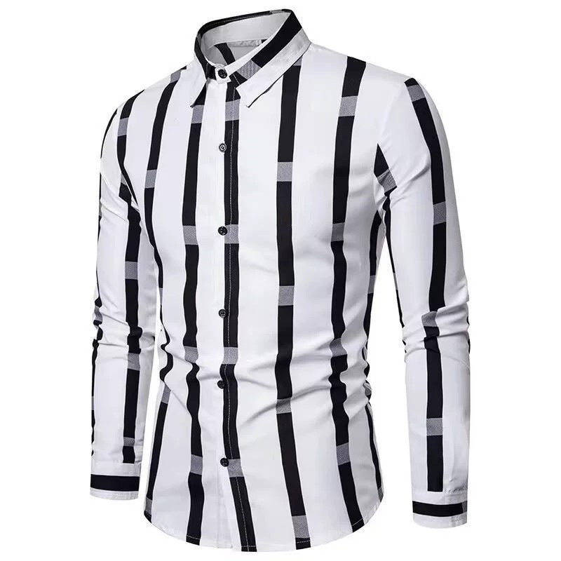 Herren Langarmhemd Drune