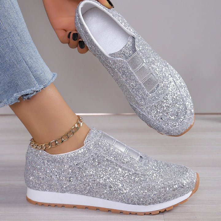 Damen Glitzernde Slip-On Sneakers Drune