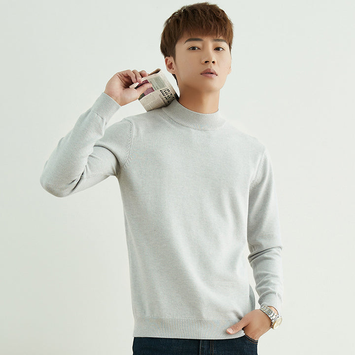 Herren Halbhoher Rollkragenpullover aus Feinstrick mit schmaler Passform Drune