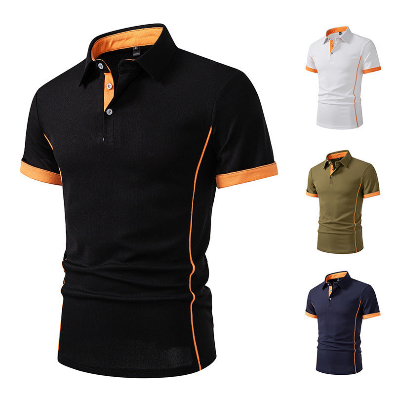 Herren Polo-Shirt mit kontrastierenden Akzenten und atmungsaktiven Eigenschaften Drune