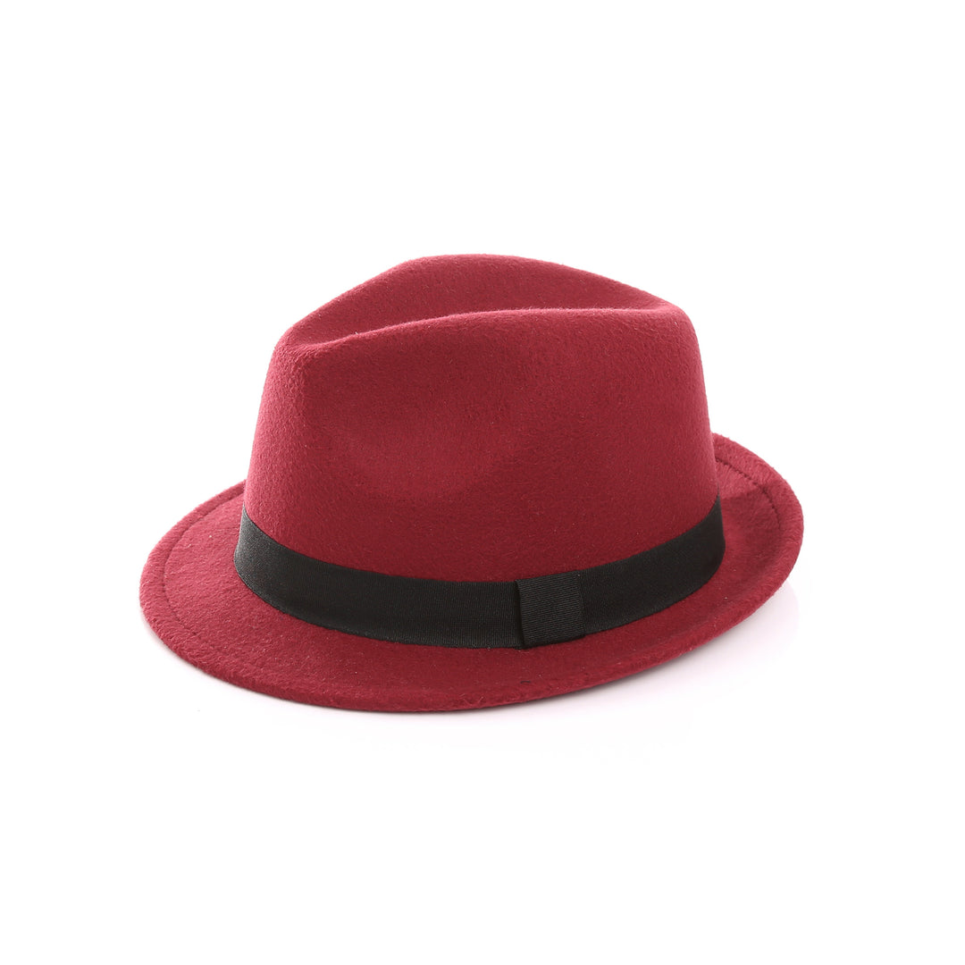 Damen Fedora-Hut aus hochwertigem Wollmix mit stilvollem Band Drune