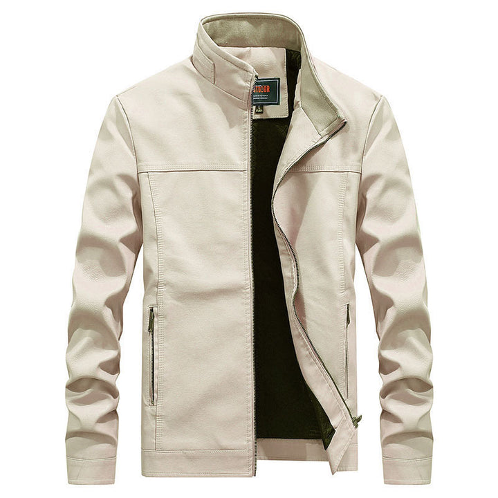 Herren Modische Übergangsjacke mit hohem Kragen Drune