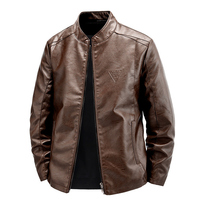 Herren Hochwertige Kunstlederjacke Drune