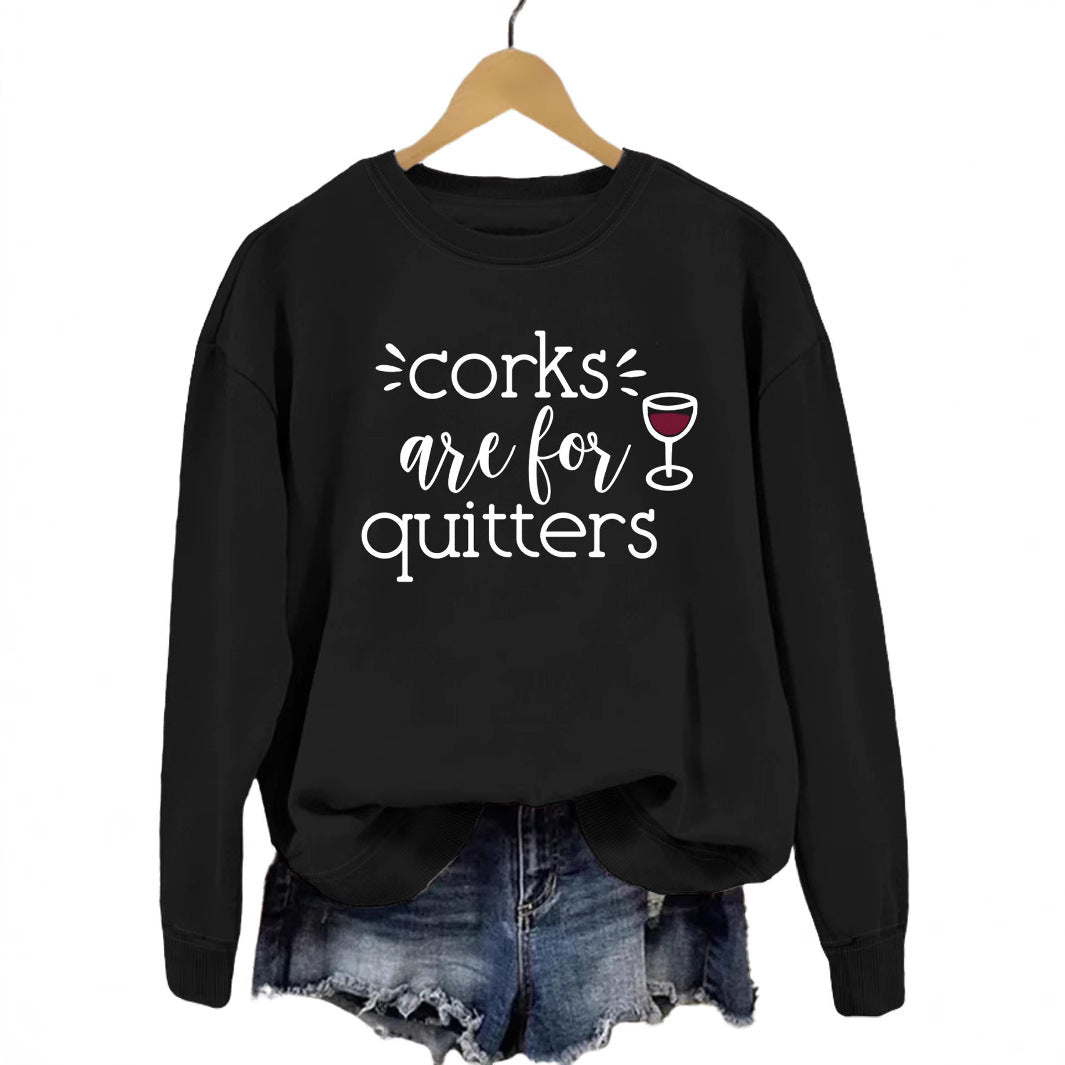 Damen Sweatshirt mit kreativem Spruch und lässigem Schnitt Drune