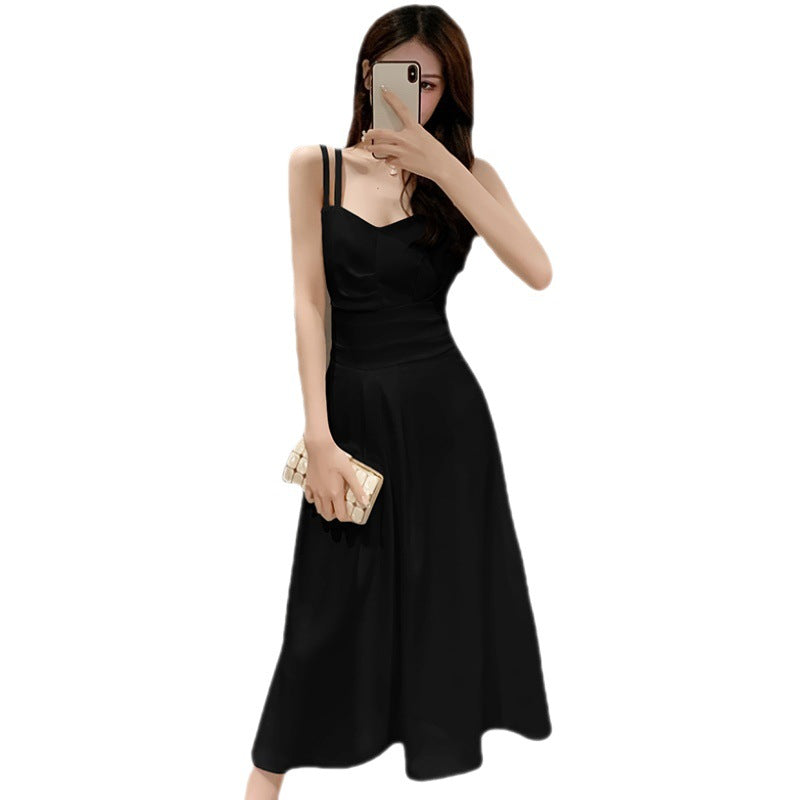 Damen Maxikleid mit schmalen Trägern und klassischem Schnitt Drune