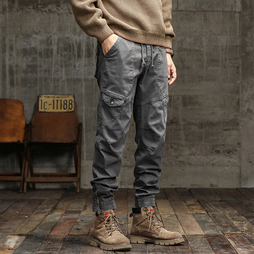 Herren Städtischer Tapered Funktions-Jogger mit elastischem Komfortbund, verstärkten Kniepartien und Knöchelreißverschluss Drune