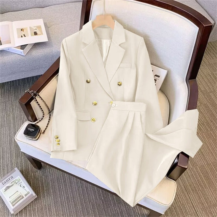 Damen Elegantes Zweiteiler Blazer-Set Drune