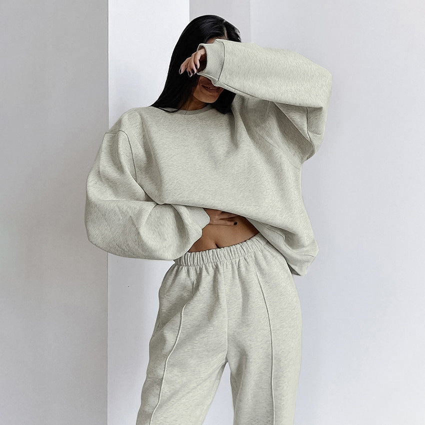 Damen Oversized Sweatshirt und Jogginghose Set Drune