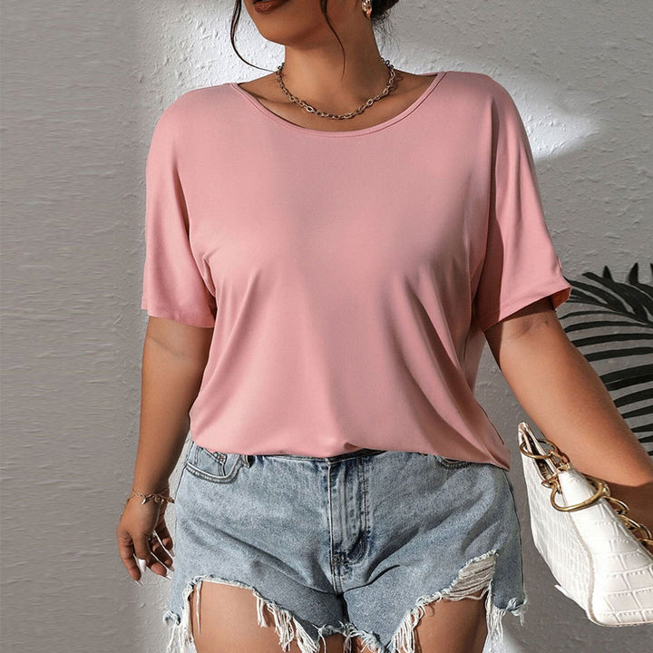 Damen lässiges Oberteil mit schickem Schulterdesign und weichem Material Drune
