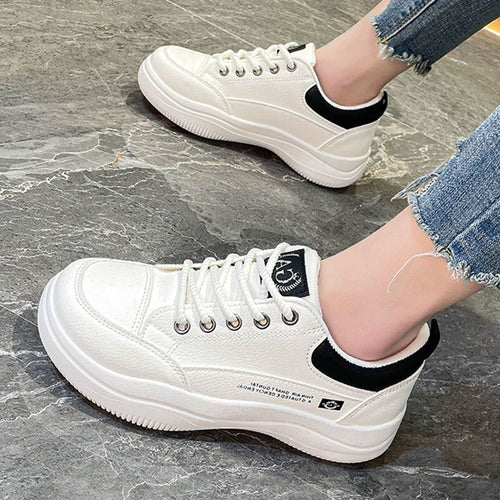 Damen Lässige Sneakers mit atmungsaktiver Oberflächenstruktur und dämpfender Sohle Drune