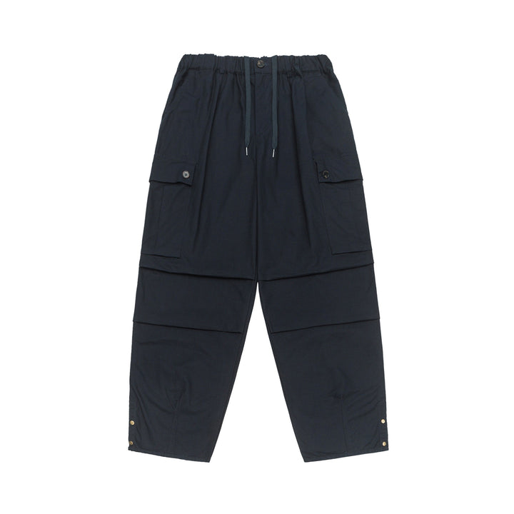Damen Cargo-Caprihose mit Tunnelzugbund, Druckknopf-Details und vielseitigen Klappentaschen Drune