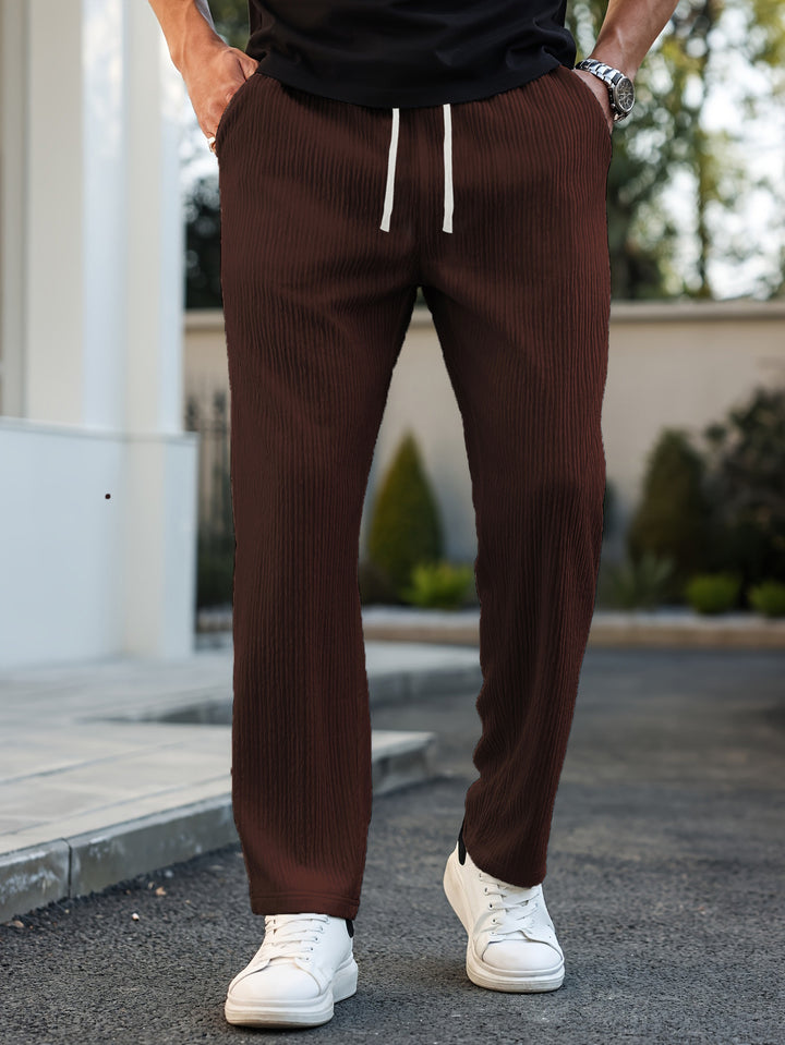 Herren Sportliche Freizeithose mit elastischem Bund und seitlichen Taschen Drune