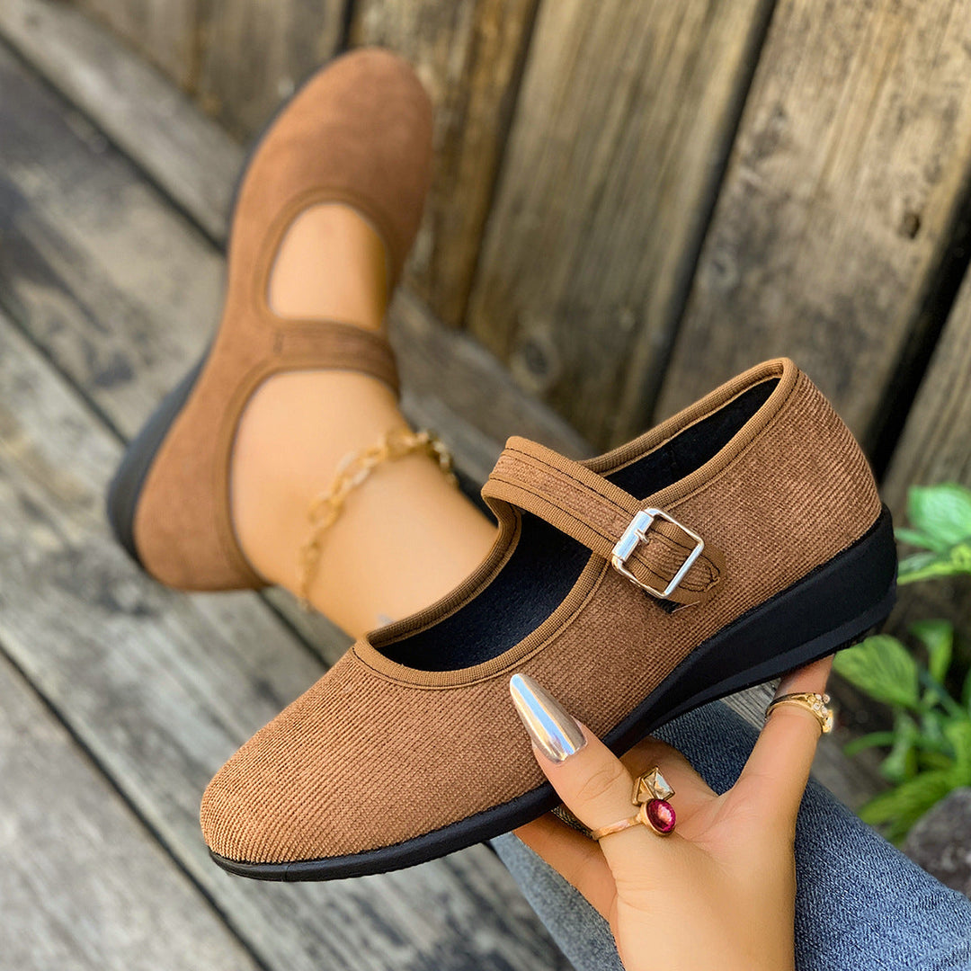 Damen Elegante und komfortable Mary Jane Schuhe Drune
