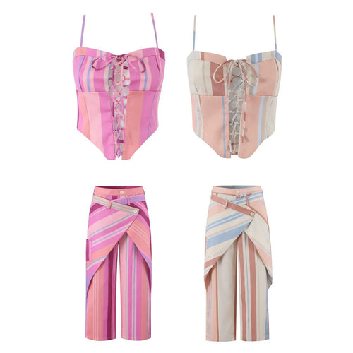 Damen Wickel-Hose mit weitem Bein und asymmetrischem Überwurf Drune