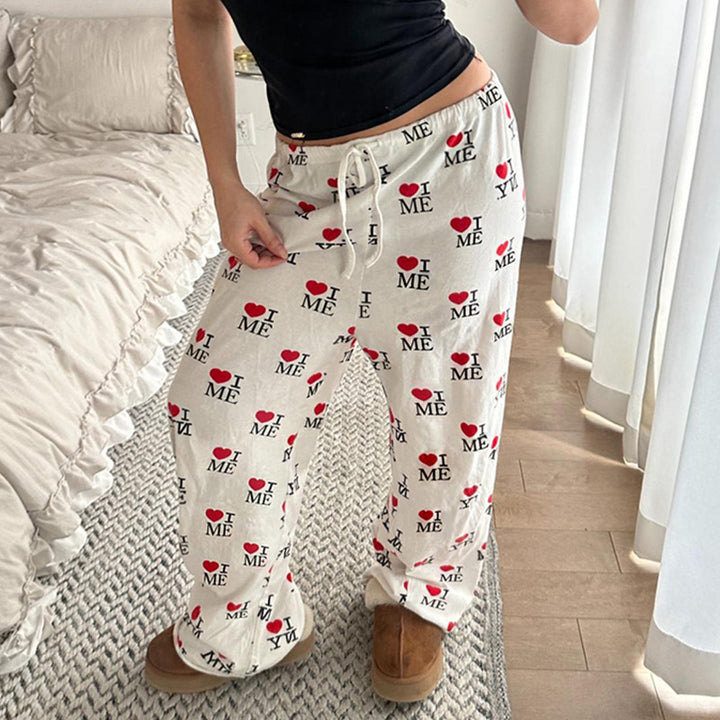Damen nan weite Plissee-Hose mit Zebra-Muster, elastischem Tunnelzug und fließendem Jersey-Feeling Drune