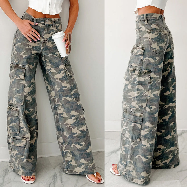 Damen Cargo-Hose mit weitem Schnitt Drune
