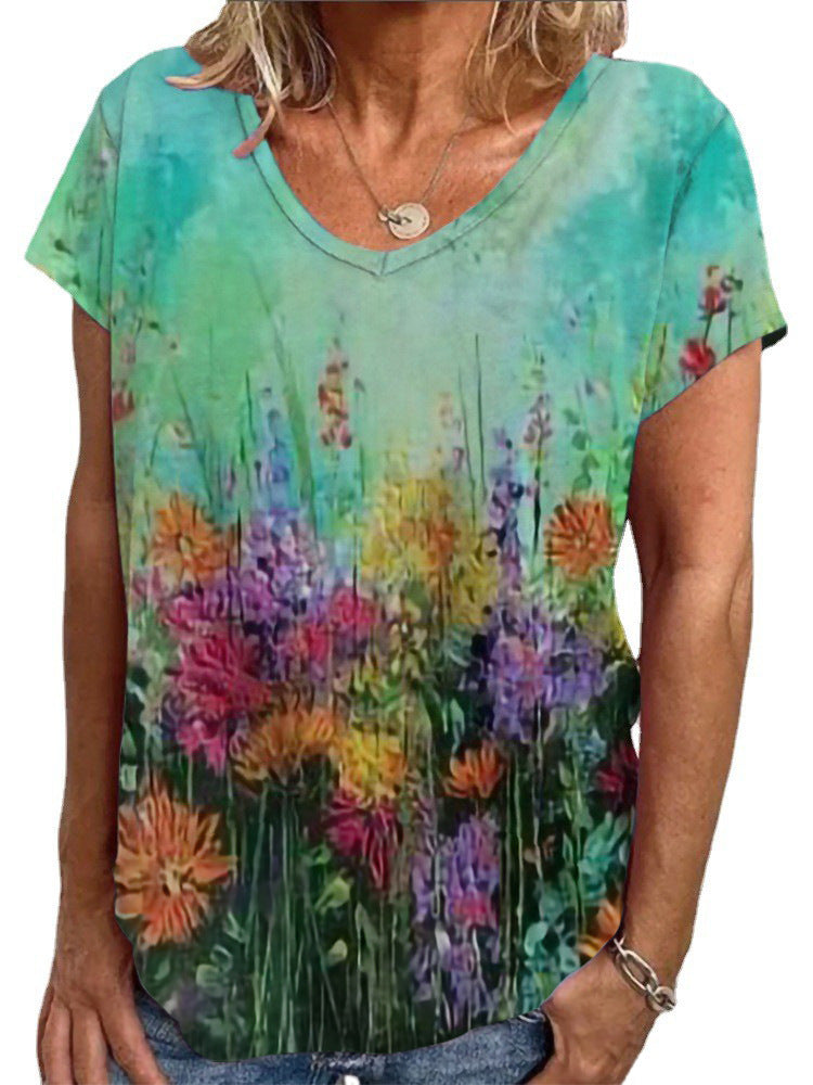 Damen Lockere Bluse mit buntem Paisleymuster Drune