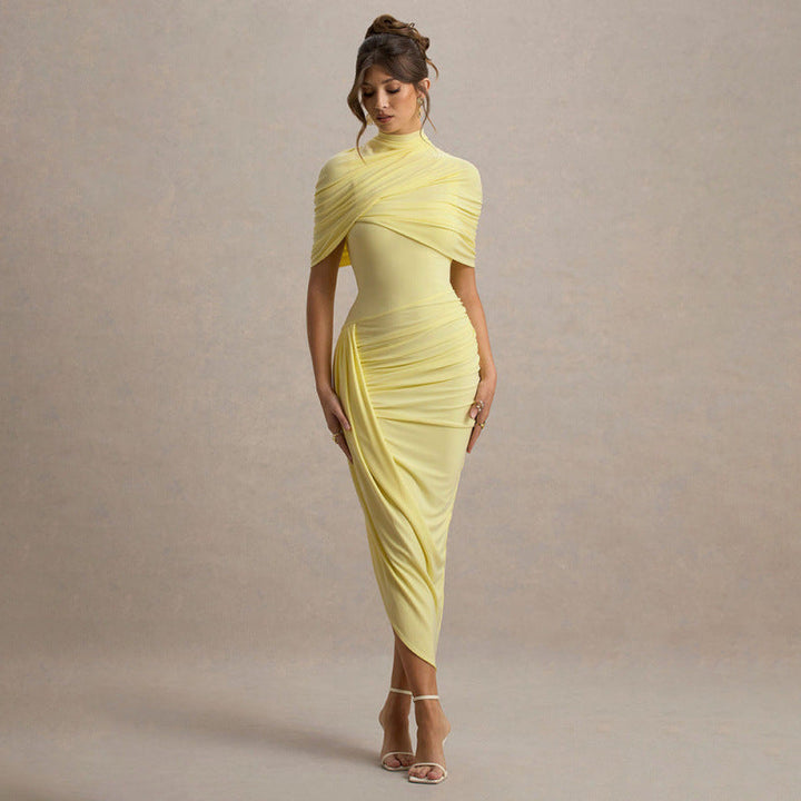 Damen Drapiertes Abendkleid Drune