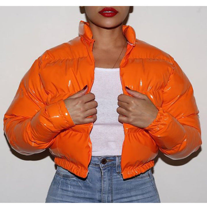 Damen glänzende Steppjacke Drune