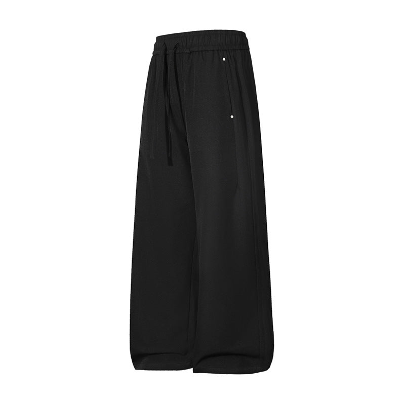 Damen Weite Palazzo‑Hose mit hohem Elastbund & Kordelzug Drune