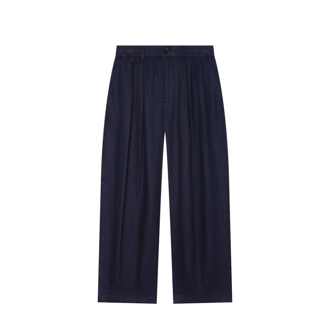 Damen Oversized Seidenimitat-Hemdbluse mit Kentkragen und Manschetten Drune
