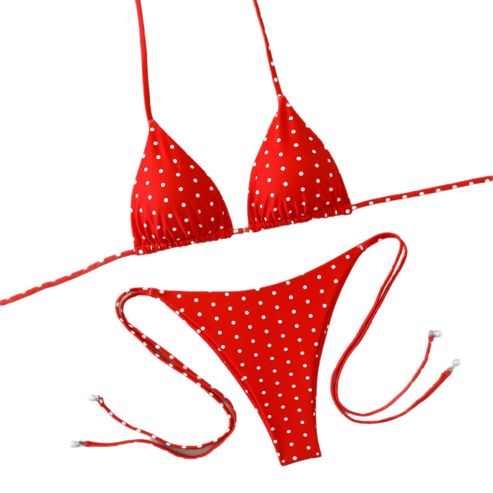 Damen Triangel-Bikini mit verstellbaren Krawatten Drune