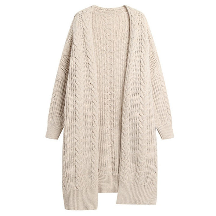 Damen Grobstrick Cardigan mit weitem Schnitt und strukturierter Optik Drune