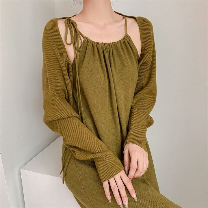 Damen Maxikleid mit verstellbaren Trägern und elegantem Schnitt Drune