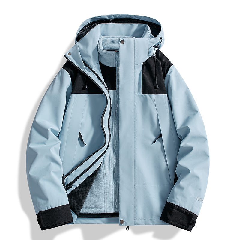 Damen Vielseitige Outdoorjacke mit abnehmbarer Fleece-Innenjacke und wasserdichter Membran Drune