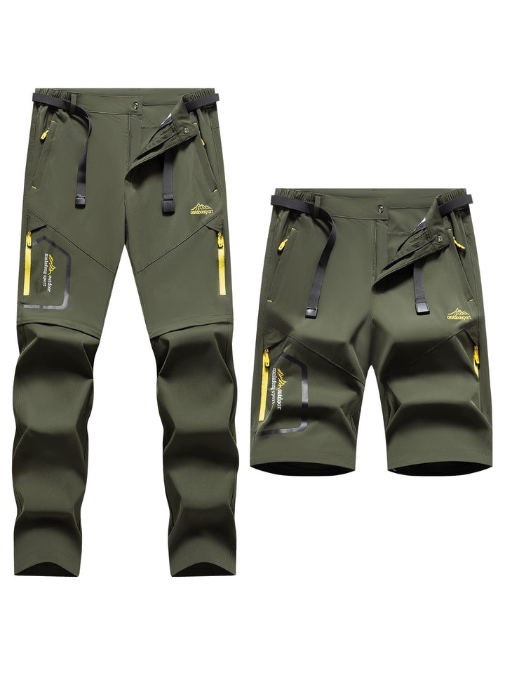 Herren Technische Softshell Zipp‑Wanderhose mit abnehmbaren Beinen und verstellbarem Gürtel Drune
