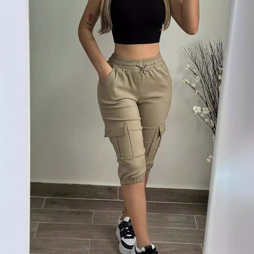 Damen Cargo-Jogginghose mit praktischen Taschen und elastischem Bündchen Drune