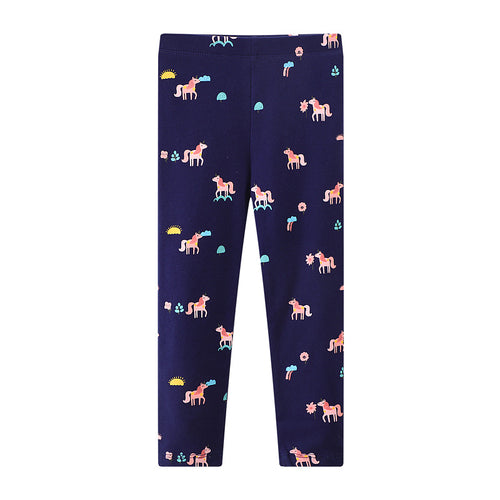 Mädchen Leggings mit buntem Einhorn-Design Drune