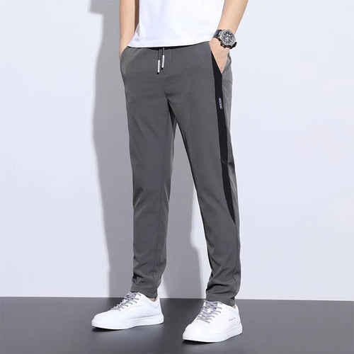 Herren Sportliche Freizeithose mit Kontraststreifen Drune