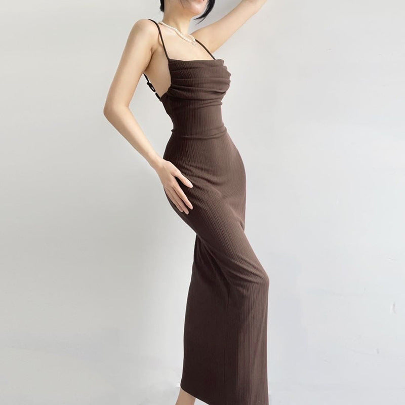 Damen Figurschmeichelndes Midi-Kleid mit dezentem Raffungseffekt Drune