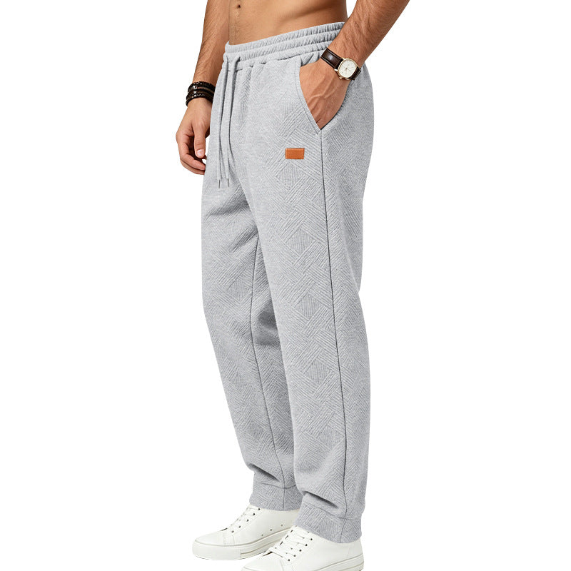Herren Texturierte Jogginghose mit elastischem Bund und Kordelzug Drune