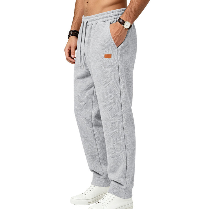 Herren Texturierte Jogginghose mit elastischem Bund und Kordelzug Drune