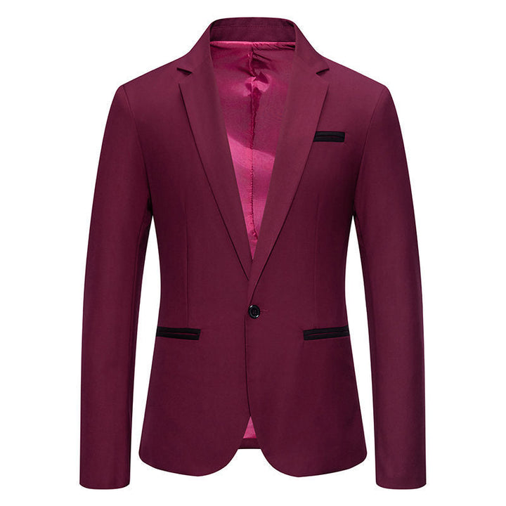 Herren Eleganter Blazer mit kontrastierenden Details Drune