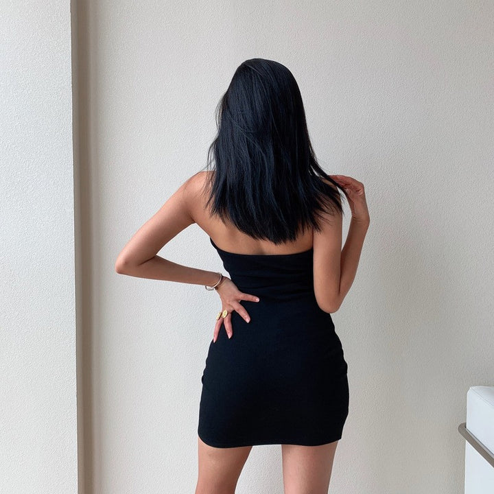 Damen Polo-Kleid mit figurbetontem Schnitt und Kragen Drune