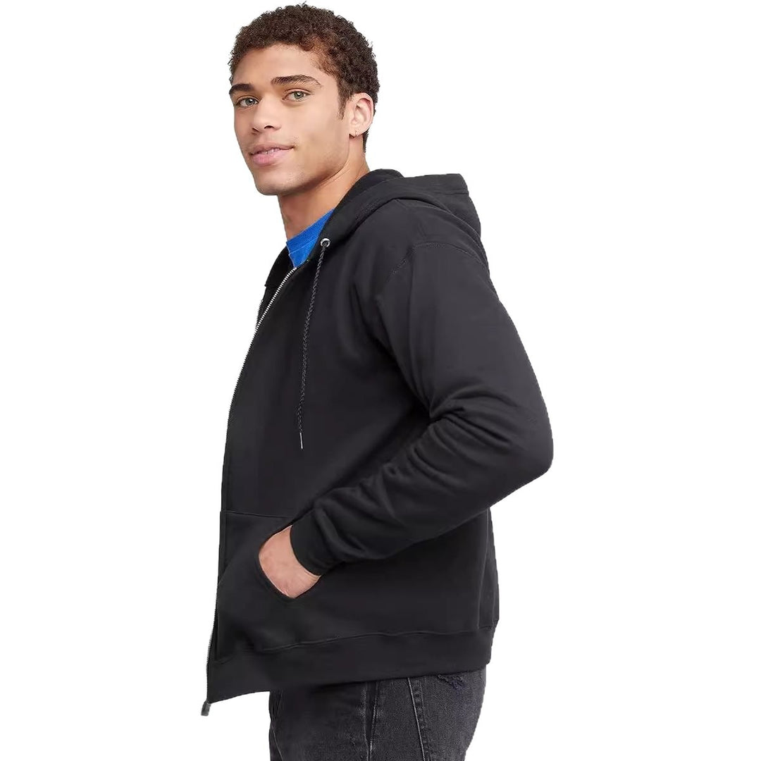 Herren sportlicher Reißverschluss-Hoodie mit seitlichen Taschen Drune