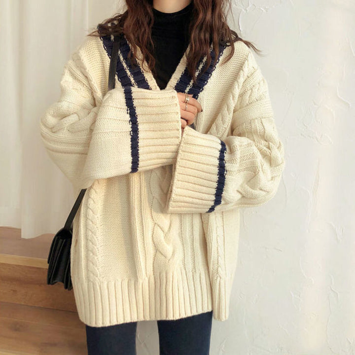 Damen Strickpullover im lässigen Oversized-Stil Drune
