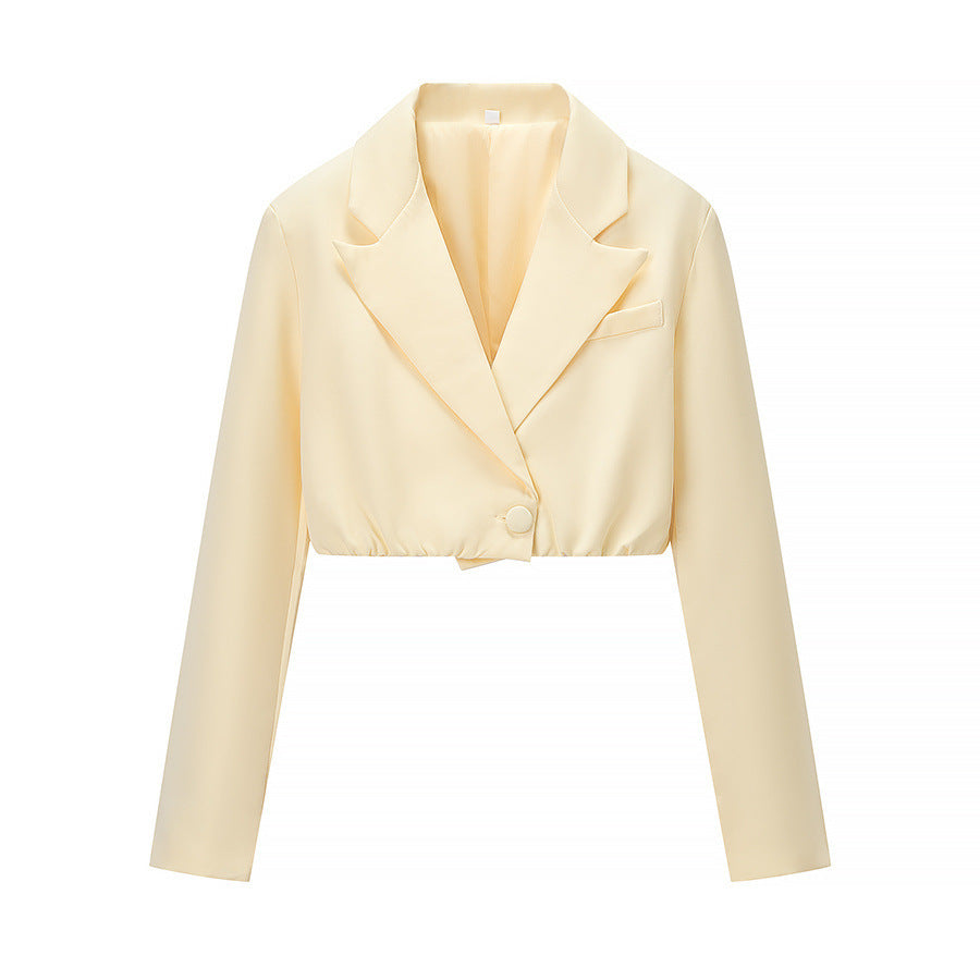 Damen nan zweiteiliges Corsage-Set mit cropped Blazer und konturierter Korsage Drune