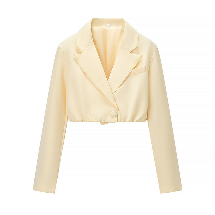 Damen nan zweiteiliges Corsage-Set mit cropped Blazer und konturierter Korsage Drune