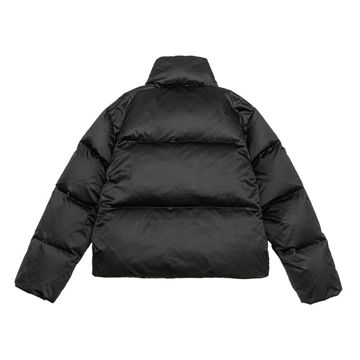 Damen Kurz geschnittene leichte Thermo-Pufferjacke mit Stehkragen und Zwei-Wege-Reißverschluss Drune