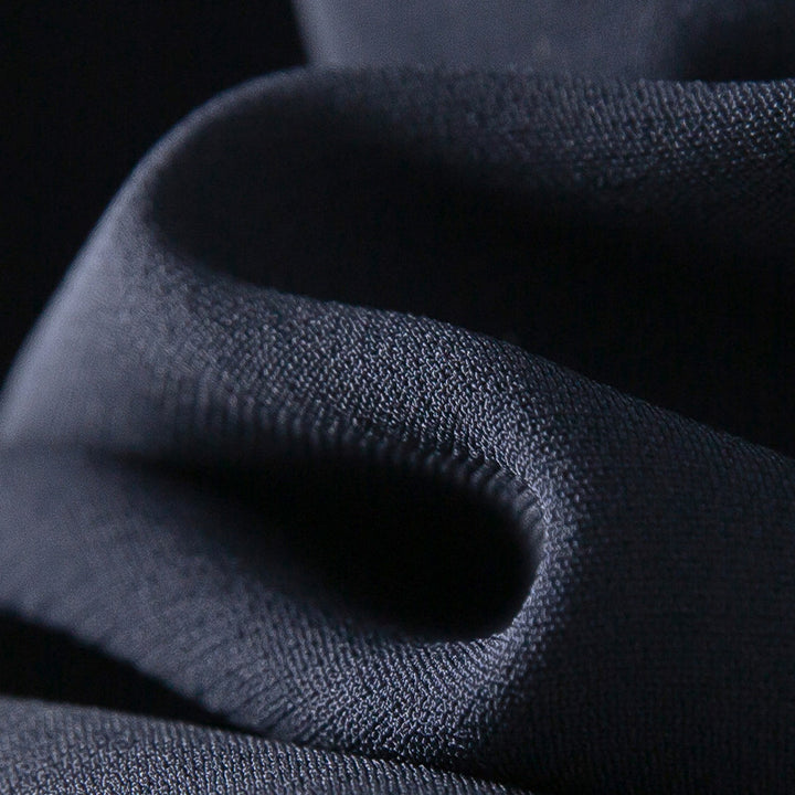 Damen Palazzo-Hose mit hoher Taille, Bügelfalte und elastischem Bund Drune